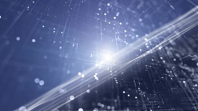 Loop modern shiny technolgy waves and lines animation backgrounds.