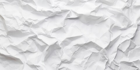 Obraz premium Abstract Crumpled White Paper Texture
