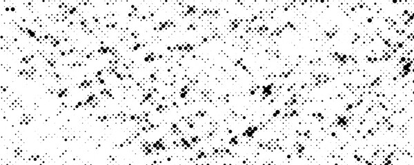 Halftone grit noise texture. Grunge halftone background. Black and white dotted sand noise wallpaper. Retro comic pixelated backdrop. Dirty grain spots, stains, dots rugged textured overlay. Vector
