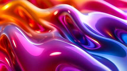 Fototapeta premium A colorful abstract background with a liquid texture.