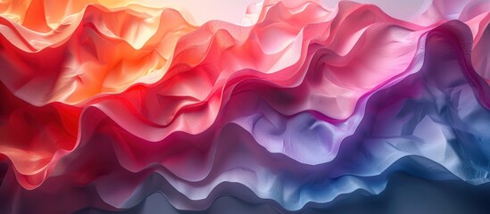 Fototapeta premium macro portrait of paper folds in geometric shapes, 3d effect for abstract background