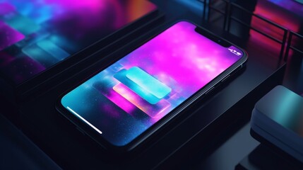 Smartphone displaying online store homepage with brightness