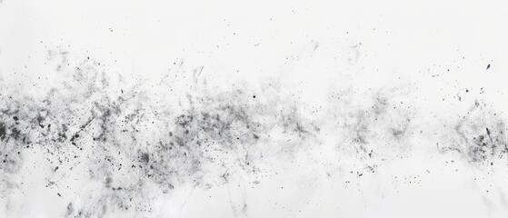 Pencil sketch style, panoramic close-up, high detail scan of dust clouds, on white background, Generative AI