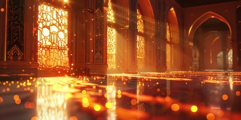 Floor lighting studio setup