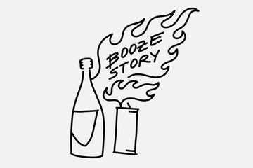 Simple text, smooth lines. Stylized image Vector graphics. Neon sign. Inscription 