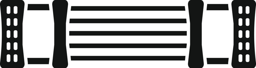 Obraz premium Chest expander sport equipment for muscle building physical exercise