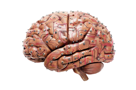 Cybernetic Brain with Circuitry