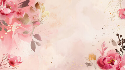 Elegant Pastel Floral Celebration Background for Birthday Cards and Event Invitations