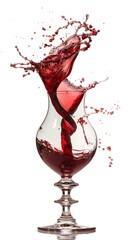 Fototapeta premium red wine pouring into the glass