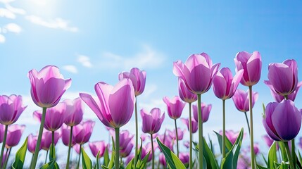 vibrant purple tulip background