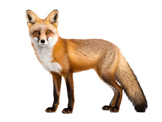 Fototapeta premium a fox standing on a white background