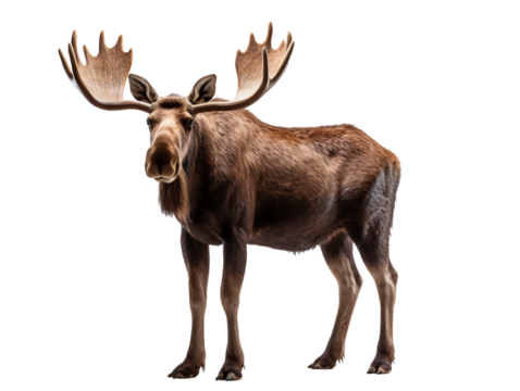 a moose with large antlers