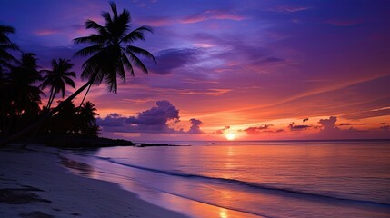 serene purple sunset