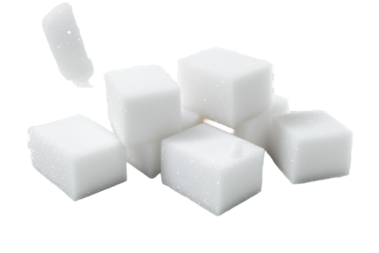 small foam set isolated on transparent background