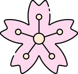 Sakura flower illustration