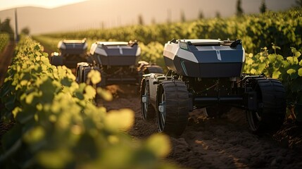 Fototapeta premium vineyard ai agriculture