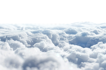 snow floor isolated on transparent background