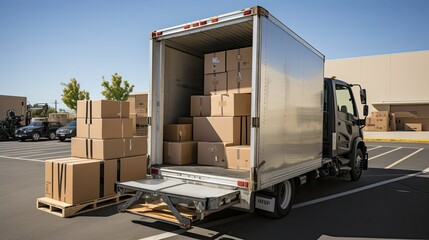delivery equipment on truck
