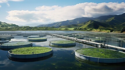 Fototapeta premium fishery agriculture facility