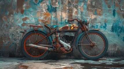 Sleek Art Deco Modern Car: Symmetry and Vibrant Colors in High Contrast Wide Angle Shot with Lens Flare