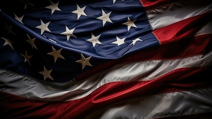 up american flag dark