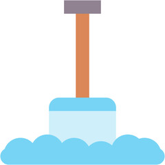 Vector Icon Shovel, Snow, Construction And Tools, Dig, Equipment