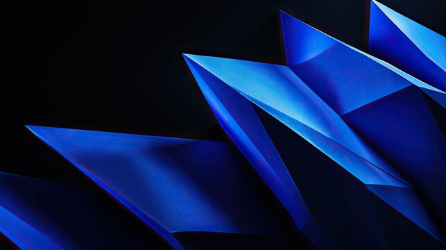 installation blue blackground