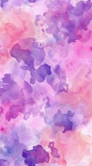 Obraz premium Abstract Watercolor Wallpaper in Shades of Pink and Purple