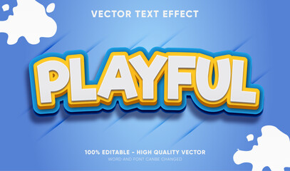 playful editable text effect