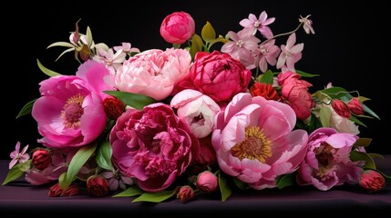 Fototapeta premium flowers peony pink