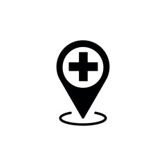 Healthcare Clinic Location pointer Icons
