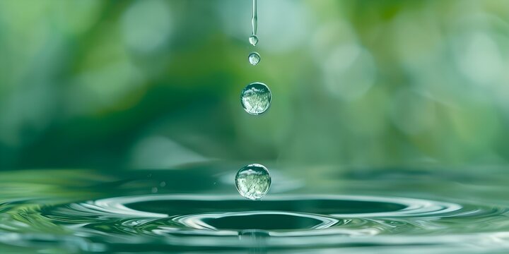 Promote ecofriendly water conservation with symbolic water droplet campaign for awareness. Concept Water Droplet Awareness, Ecofriendly Campaign, Conservation Promotions, Symbolic Movement