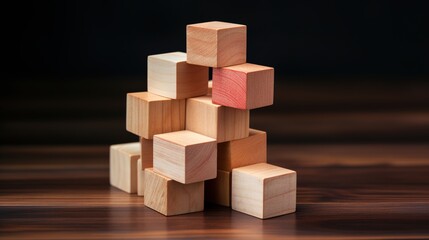 Obraz premium wooden blocks