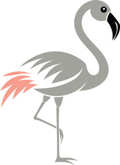 flamingo silhouette illustration vector Illustration