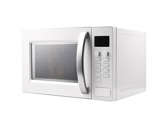 Fototapeta premium a white microwave oven with a door