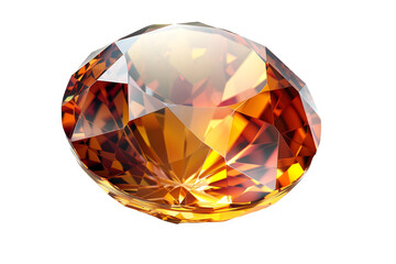 topaz gemstone isolated on transparent background