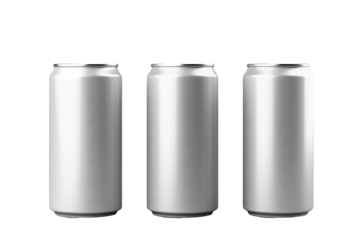 aluminum can isolated on white background