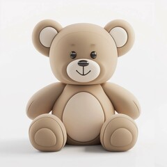 teddy bear on white background