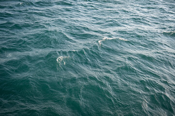 waves on the sea surface. Blue water asbstract. 