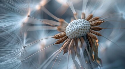 Obraz premium Closeup of dandelion on natural background