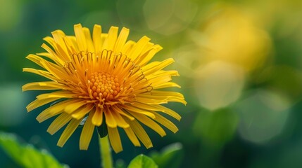 Obraz premium Closeup of dandelion on natural background