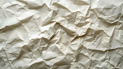 Obraz premium Crumpled Vintage Paper Texture with Natural Imperfections and Fibers
