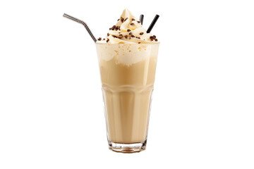 vanilla sweet drink isolated on transparent background