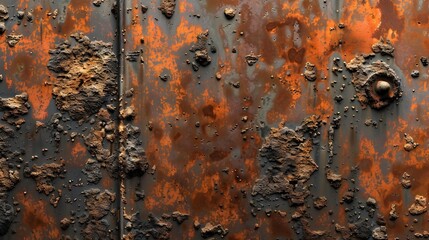 Fototapeta premium Rust Texture with Detailed Corrosion and Color Variations