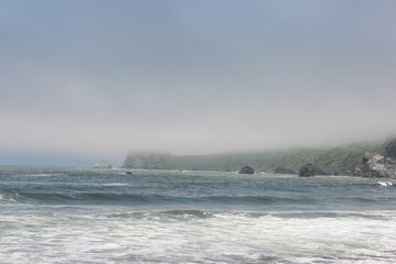 storm over the sea