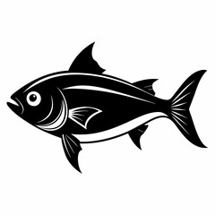 Bluefish vector silhouette black 