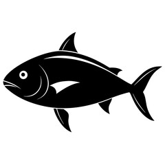 Bluefish vector silhouette black 