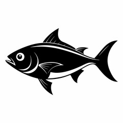 Bluefish vector silhouette black 
