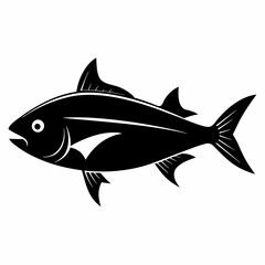Bluefish vector silhouette black 