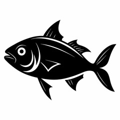 Bluefish vector silhouette black 